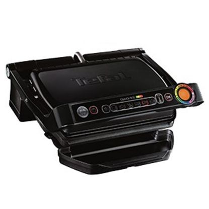  Зображення Гриль Tefal притискний OptiGrill+, 2000Вт, темп. режимів-4, знімні пластини, метал, чорний 