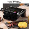  Зображення Гриль Tefal притискний OptiGrill+, 2000Вт, темп. режимів-4, знімні пластини, метал, чорний 