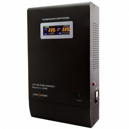  Зображення ДБЖ LogicPower LPY-W-PSW-5000VA+ (3500Вт) (4148) 10A/20A с правильной синусоидой 48В 