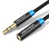  Зображення Кабель Vention 3.5 мм - 3.5 мм (M/F), 1 м, Black (VAB-B06-B100-M) 