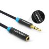  Зображення Кабель Vention 3.5 мм - 3.5 мм (M/F), 1 м, Black (VAB-B06-B100-M) 