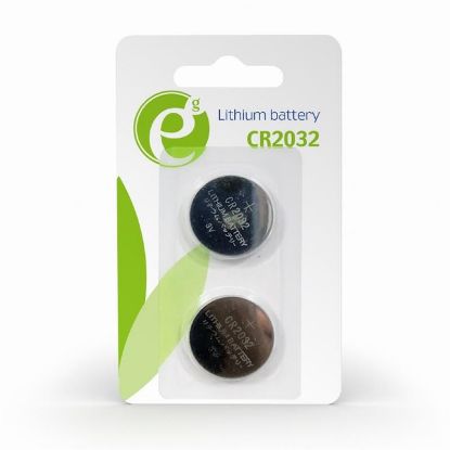  Зображення Батарейки CR2032  EnerGenie Lithium EG-BA-CR2032-01 (2 шт)) 