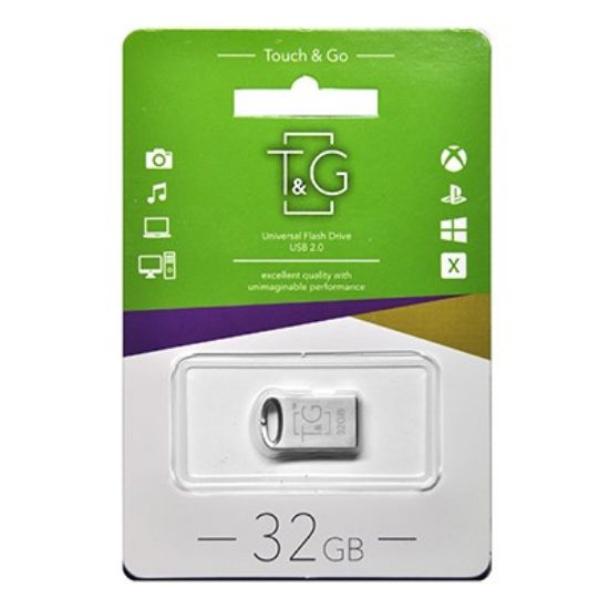 Зображення Флеш-накопичувач USB 32GB T&G 105 Metal Series Silver (TG105-32G) 