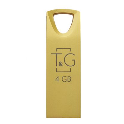  Зображення Флеш-накопичувач USB 4GB T&G 117 Metal Series Gold (TG117GD-4G) 