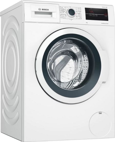  Зображення Пральна машина Bosch фронтальна, 8кг, 1000, A+++, 60см, дисплей, білий 
