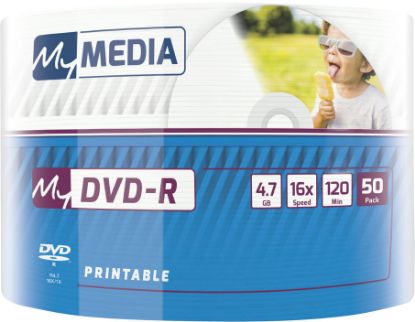  Зображення Диск DVD-R 4.7GB  16x   50рсs  MyMedia Wrap Printable) 