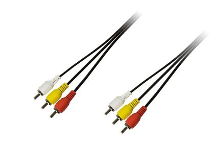  Зображення Кабель мультимедійний 3xRCA M - 3xRCA M 1.5m Piko (1283126473951) 