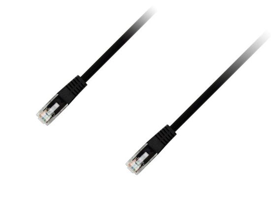  Зображення Патч-корд Piko CAT5e UTP Ethernet RJ45, 3 m, Black (1283126474057) 