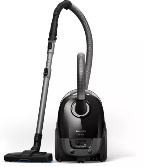  Зображення Пилосос Philips мішковий 3000 series, 900Вт, 3л, НЕРА, чорний 