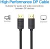  Зображення Кабель Vention DisplayPort - DisplayPort V1.2 (M/M), 3 м, Black (HACBI) 