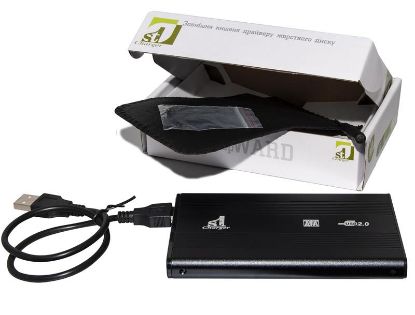  Зображення Зовнішня кишеня 1StCharger SATA HDD/SSD 2.5", USB 2.0, Black (HDE1STU2520B) 