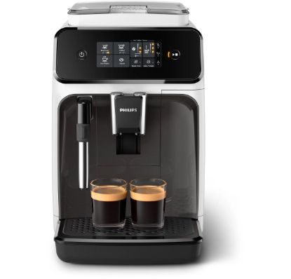  Зображення Кавомашина Philips Series 1200, 1.8л, зерно+мелена, ручний капуч, авторецептів -2, біло-чорний 