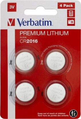  Зображення Батарейка Verbatim Premium CR2016 BL 4шт 