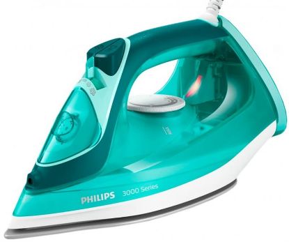  Зображення Праска Philips 3000 series, 2400Вт, 300мл, паровий удар -180гр, постійна пара - 40гр, керам. підошва, бірюзовий 