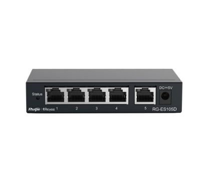  Зображення Комутатор мережевий Ruijie Networks RG-ES105D 