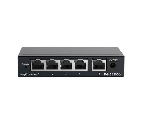  Зображення Комутатор мережевий Ruijie Networks RG-ES105D 
