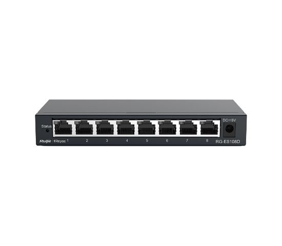  Зображення Комутатор мережевий Ruijie Networks RG-ES108D 