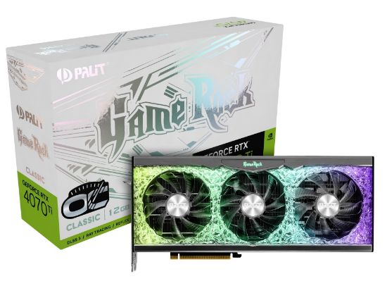 Зображення Відеокарта GeForce RTX 4070 Ti  12GB GDDR6X   Palit GameRock Classic OC) 
