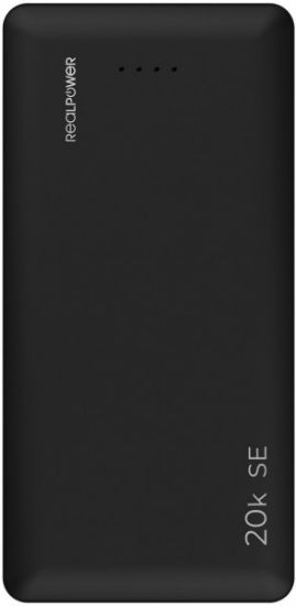  Зображення Універсальна мобільна батарея RealPower PB-20k SE Powerbank 20000mAh Black (PB-20k) 