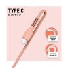  Зображення Кабель ACCLAB AL-CBCOLOR-T1PH USB-USB Type-C 1.2м Peach (1283126518263) 