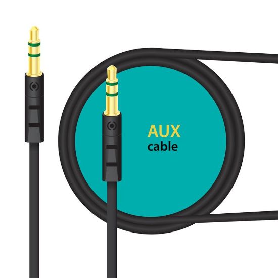  Зображення Кабель мультимедійний AUX 1.0m CB-AB11 black Piko (1283126489150) 