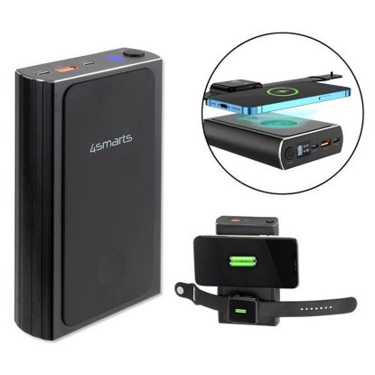  Зображення Універсальна мобільна батарея 4smarts VoltHub Graphene UltiMag 20000mAh 200W, Wireless, Black 