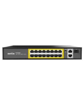  Зображення Комутатор Netis P116GH 16xFE PoE+, 2xGE Uplink, 1xGE SFP, некерований 