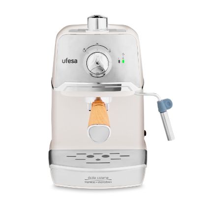  Зображення Ріжкова кавоварка еспресо Ufesa CE7238 Cream (71704959) 