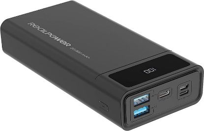  Зображення Універсальна мобільна батарея RealPower PB-20k PD Powerbank 20000mAh Black (PB-20k PD) 