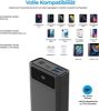  Зображення Універсальна мобільна батарея RealPower PB-20k PD Powerbank 20000mAh Black (PB-20k PD) 