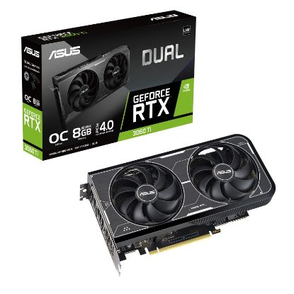  Зображення Відеокарта GF RTX 3060 Ti 8GB GDDR6X Dual OC Asus (DUAL-RTX3060TI-O8GD6X) 