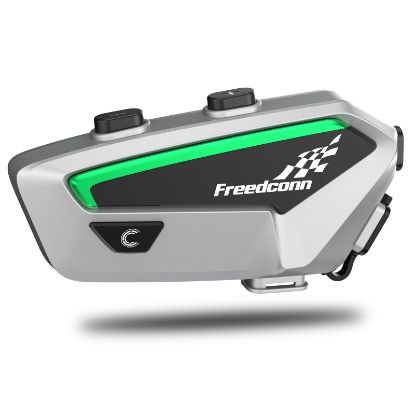  Зображення Bluetooth-мотогарнітура для шолома FreedConn FX silver (fdfxs) 