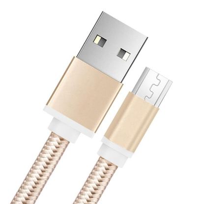  Зображення Кабель XoKo SC-100m USB-microUSB, 1м Gold (SC-100m-GD) 