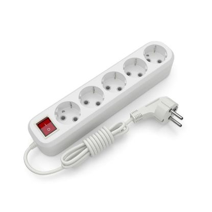  Зображення Мережевий подовжувач Electrum C-ES-1815 5.0m, 5 роз, white (C-ES-1815) 
