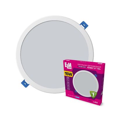  Зображення Світильник ELM Disk V - 15W 6500K (26-0060) 
