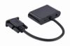  Зображення Перехідник 0.15m Cablexpert VGA на HDMI(M)/VGA(M) audio 3.5mm 