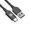  Зображення Кабель USB AM-Type-C M, 1.0м, чорний, оплетення, DHC-TC102 HP 