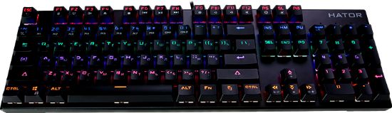  Зображення Клавіатура ігрова HATOR Starfall Outemu Red (HTK-608)) 