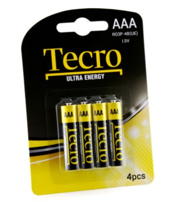  Зображення Батарейка Tecro Ultra Energy AAA/LR03 BL 4 шт 