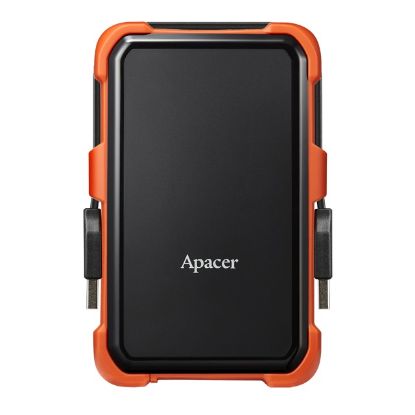  Зображення Зовнішній жорсткий диск USB 3.0   1TB 2.5"  Apacer AC630, 5400rpm 8MB, Black/Orange, Захищений від ударів, захист IP55  (AP1TBAC630T-1)) 