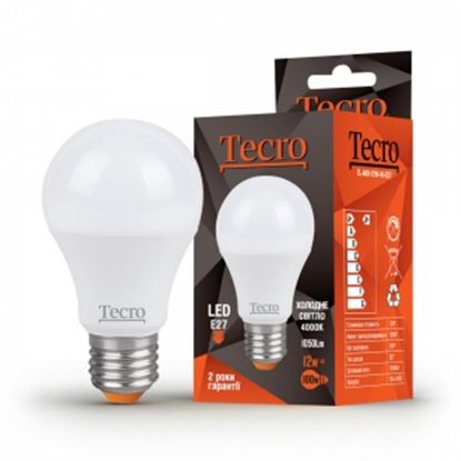  Зображення Лампа світлодіодна Tecro 8W E27 4000K (TL-A60-8W-4K-E27) 