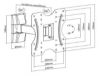  Зображення Кронштейн Satelit 19-42PIVOT200 (VESA200х200) 