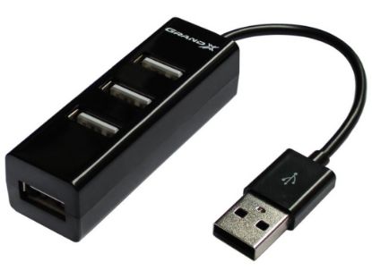  Зображення Пристрій USB 2.0 Hub Grand-X GH-403 4-port ) 