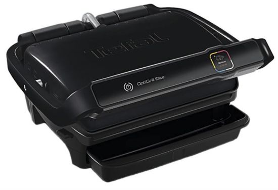  Зображення Гриль Tefal прижимний OptiGrill Elite, 2000Вт, темп. режимів-15, з`ємні пластини, метал, чорний 