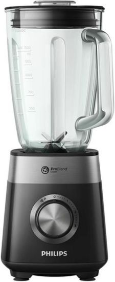  Зображення Блендер PHILIPS стаціонарний Series 5000, 800Вт, чаша-2000мл, скло, чорний 
