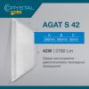  Зображення Світильник стельовий світлодіодний Crystal Gold Agat-S 42W 4000K PNL-006 