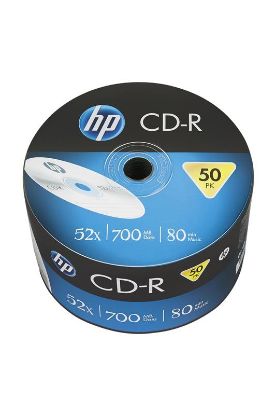  Зображення Диск CD-R 700MB  52x   50pcs  HP (69300)) 