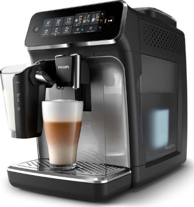  Зображення Кавомашина Philips Series 3200 , 1.8л, зерно+мелена, автомат.капуч, авторецептів -6, чорно-срібний 