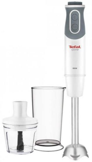  Зображення Блендер Tefal заглибний Optichef, 800Вт, 3в1, чаша-800мл, чопер 500мл, турборежим , білий 