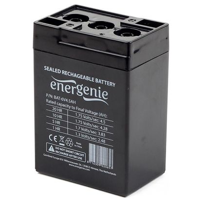  Зображення Аккумуляторная батарея EnerGenie BAT-6V 4.5AH 